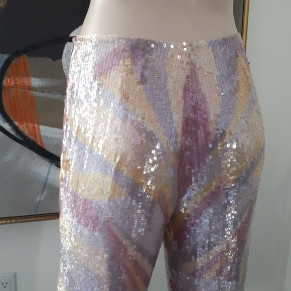 💖 Host Pick 💖 Escada | Sequin and Bead Embellished Silk Pants - Picture 9 of 15